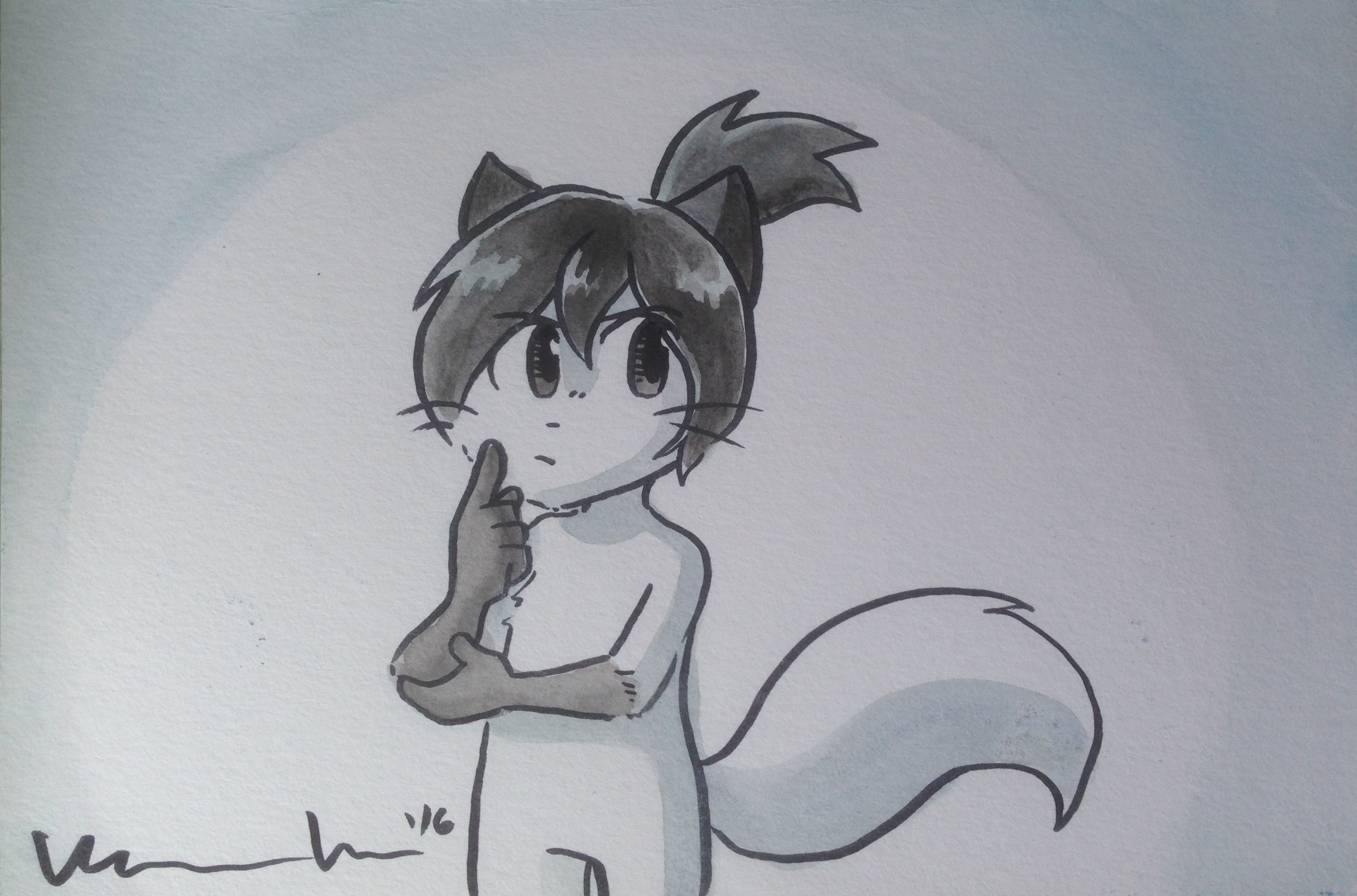 Candybooru image #11380, tagged with Augustus AugustusxSandy Kitten Sandy Taeshi_(Artist) commission watercolor